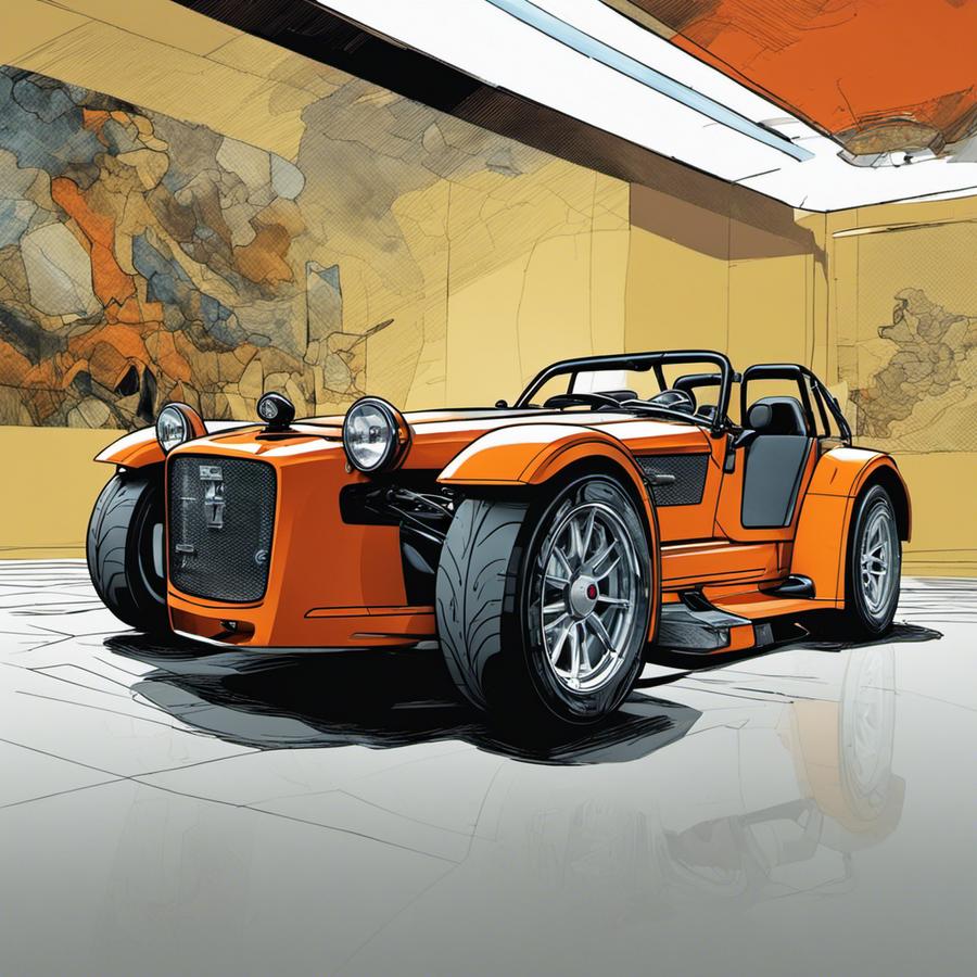 Illustration d'une Donkervoort d8 gto-rs style BD