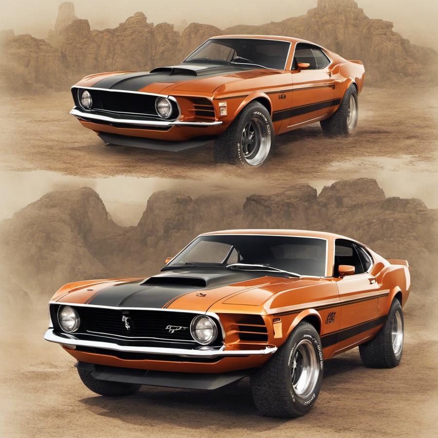 illustration d'une Ford Mustang Mach 1 (1970)
