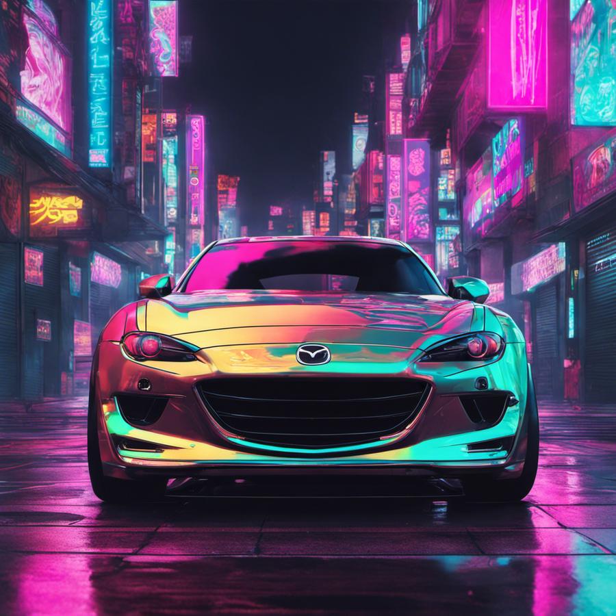 Illustration (punks style) : Mazda RX8