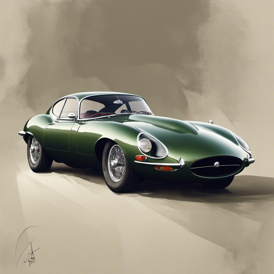 illustration d'une Jaguar Type E