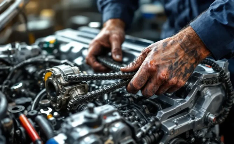 Chaîne neuve installée sur un moteur HDi.