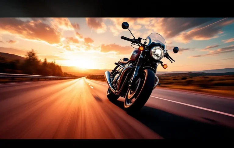 Une moto Triumph Speed 400 roule rapidement sur la route.